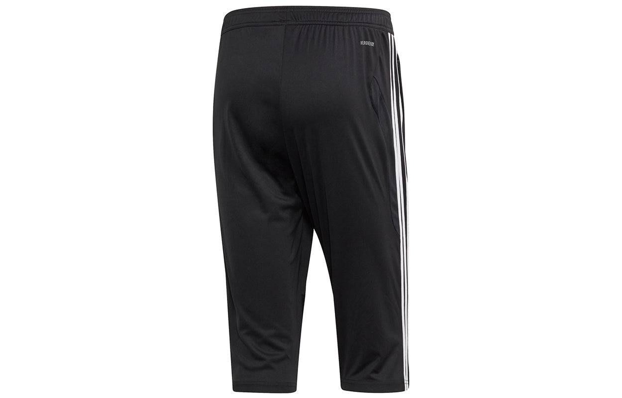 Men's adidas Tiro19 3/4 Pnt Soccer/Football Training Stripe Sports Pants Black D95948 - 2