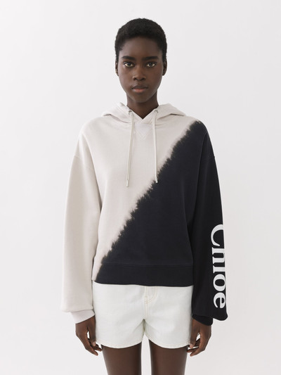 Chloé PRINTED HOODED SWEATER outlook
