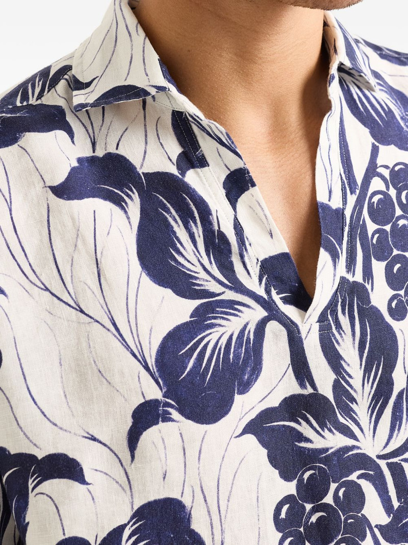 Ridley floral-print linen top 4