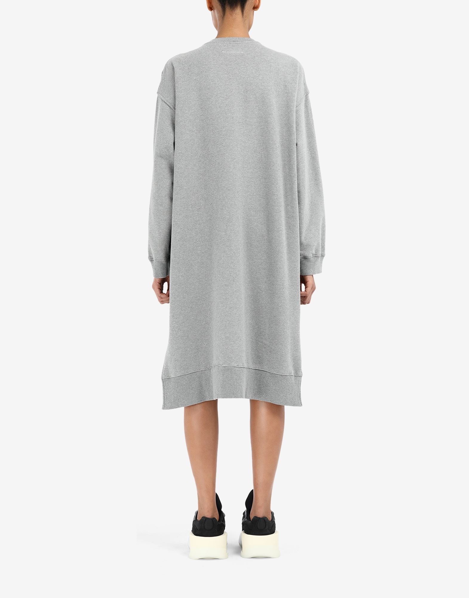 Loose rib sweatshirt dress - 4