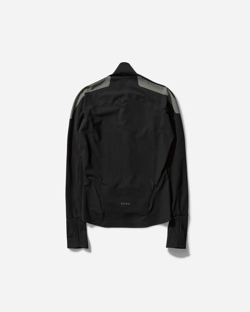 JOHANNA PARV Women's Long Sleeve Zip Top Black / Lime Cream outlook