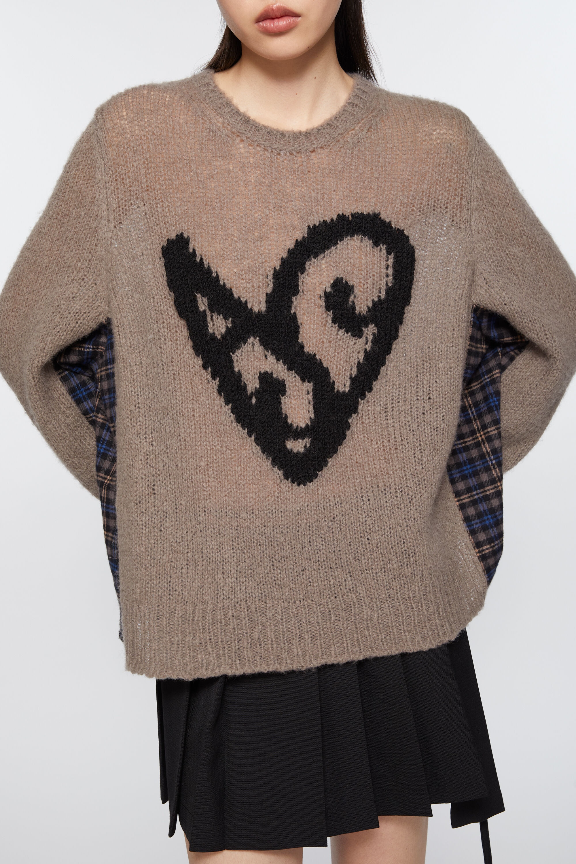 Deconstructed jumper - Taupe grey - 4