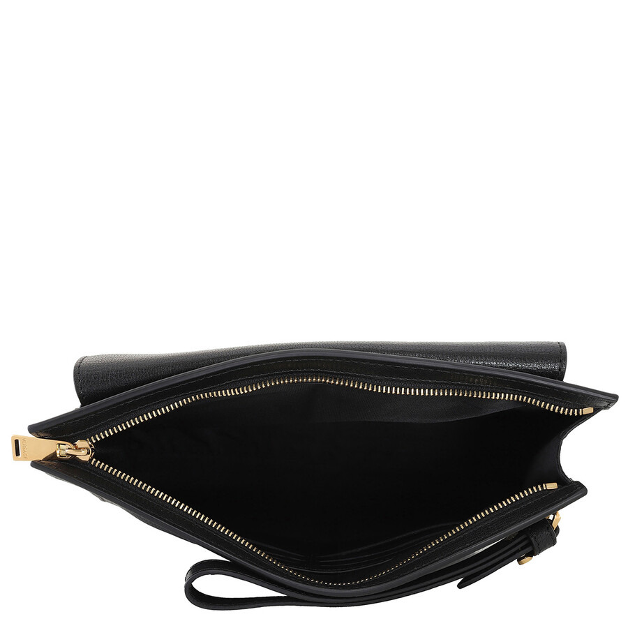 Versace Medusa Plaque Calf Leather Clutch Bag - 4