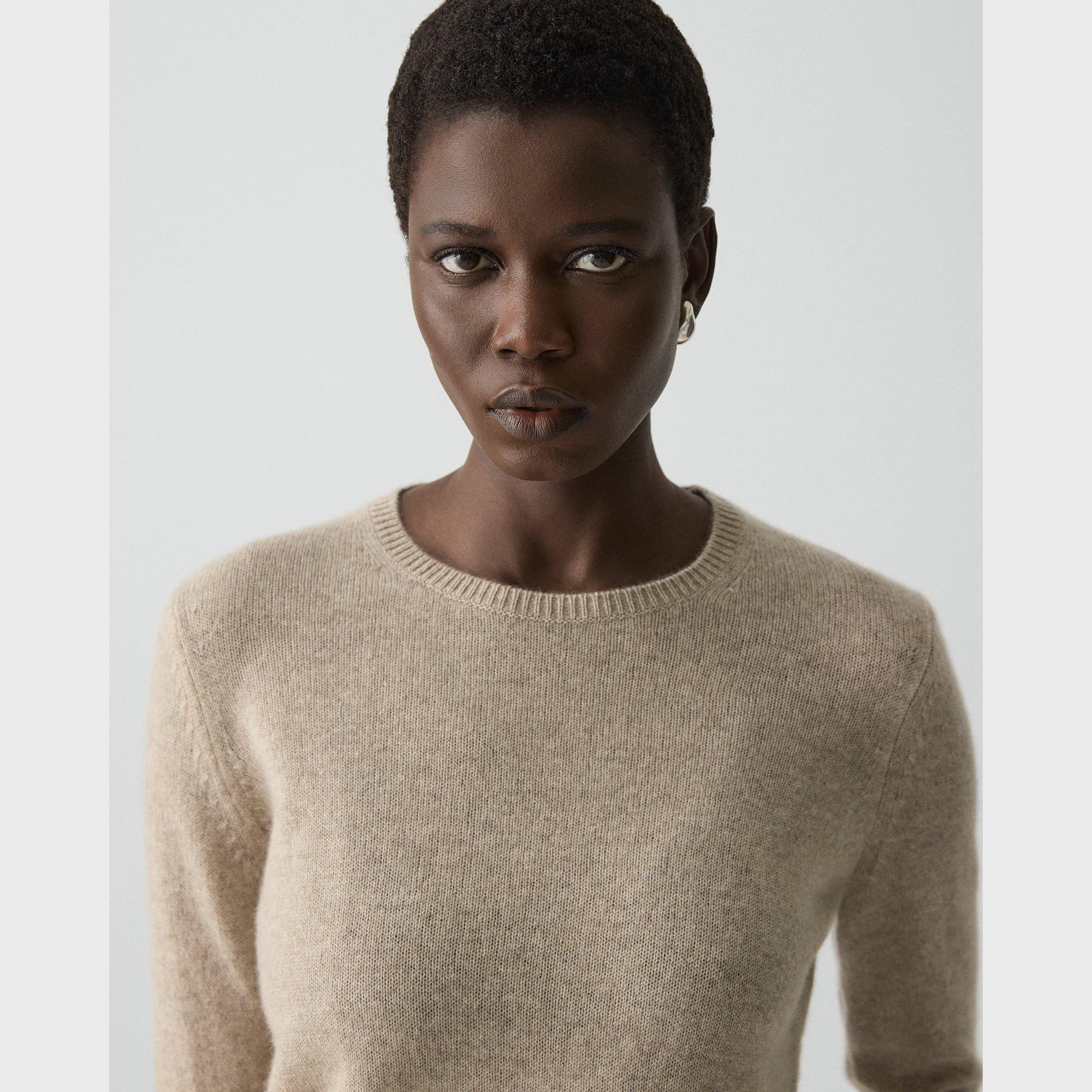 Crewneck Sweater in Feather Cashmere - 5