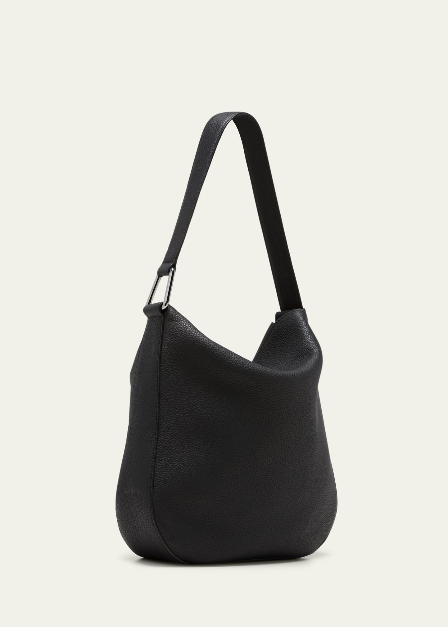 Anna Medium Leather Hobo Bag - 3