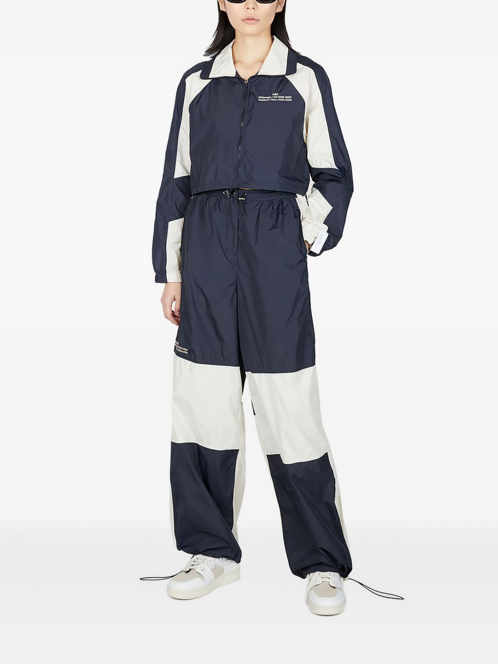 two-tone track pants - 2