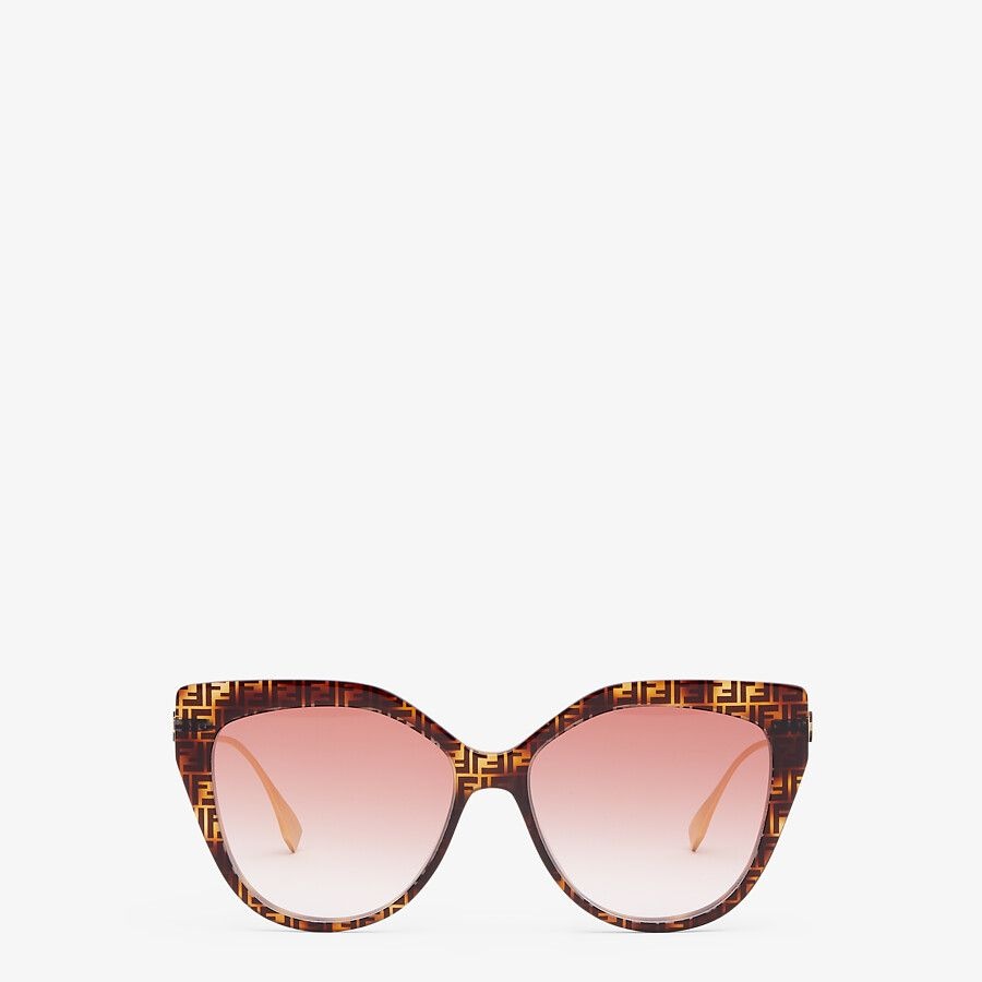 FF Havana acetate and metal sunglasses - 1