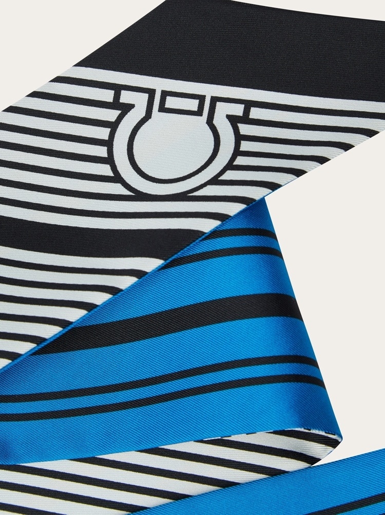 GEOMETRIC PRINT SILK BANDEAU - 3