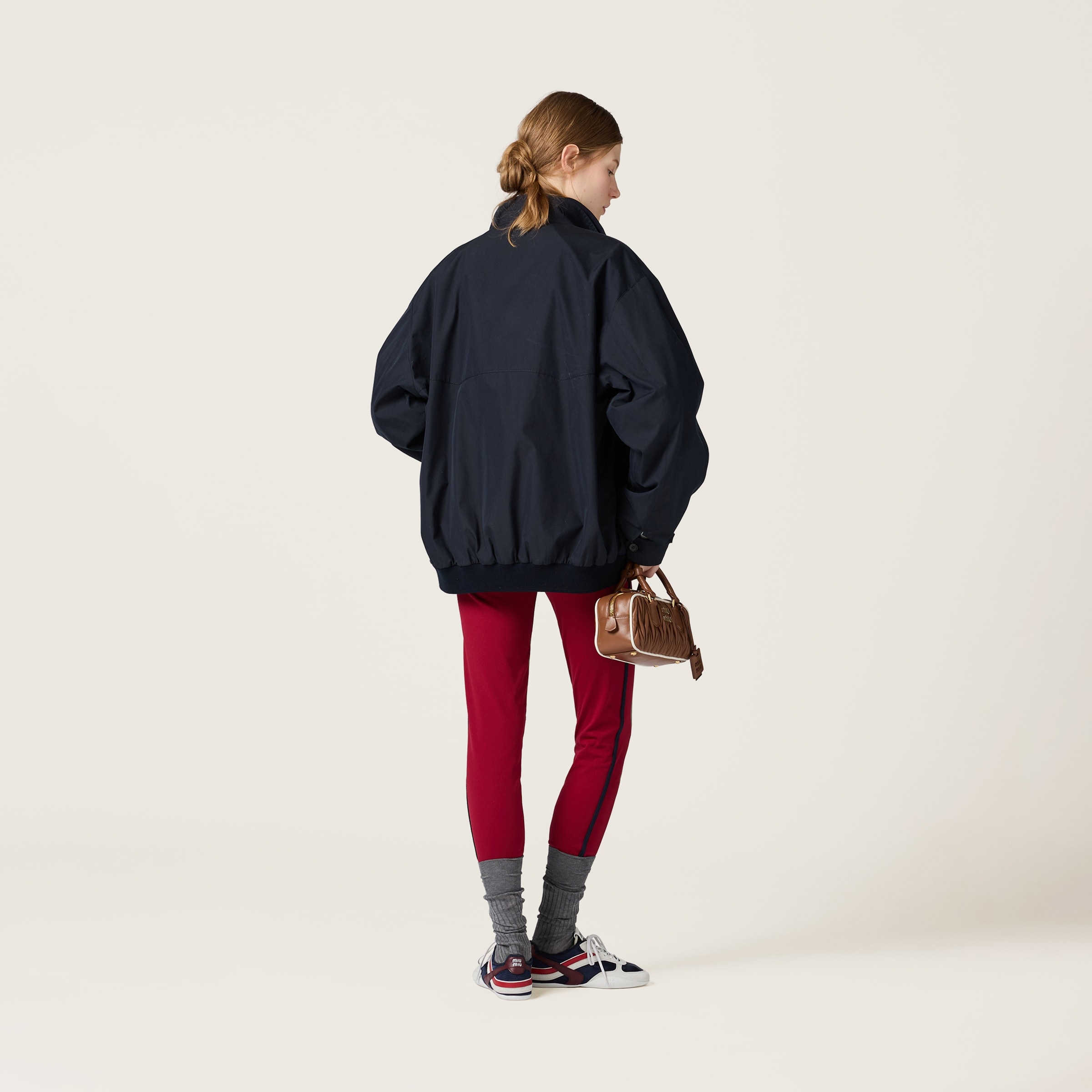 Panama cotton blouson jacket with pockets - 3