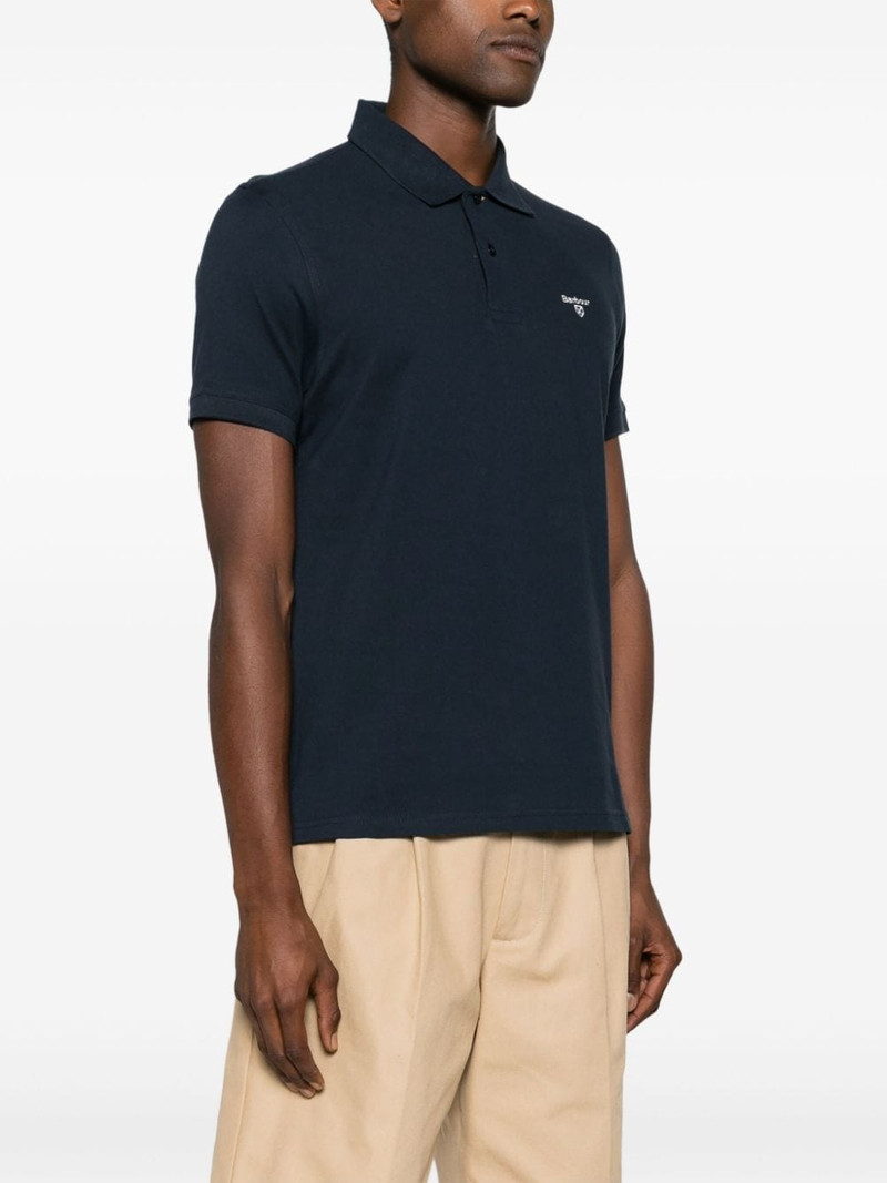 logo-embroidered cotton polo shirt 3