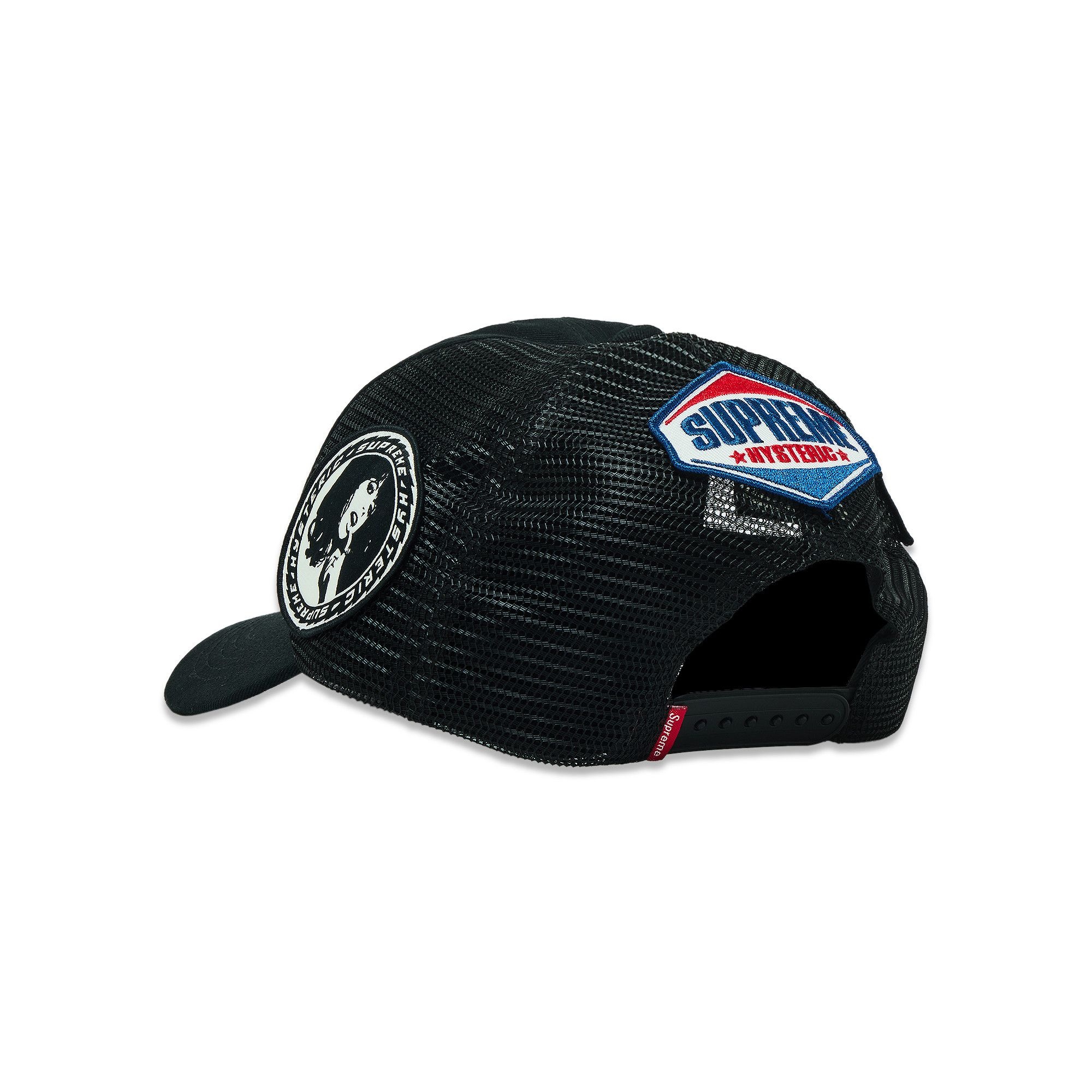 Supreme x HYSTERIC GLAMOUR x Vanson Leather Mesh Back 6-Panel 'Black' - 3
