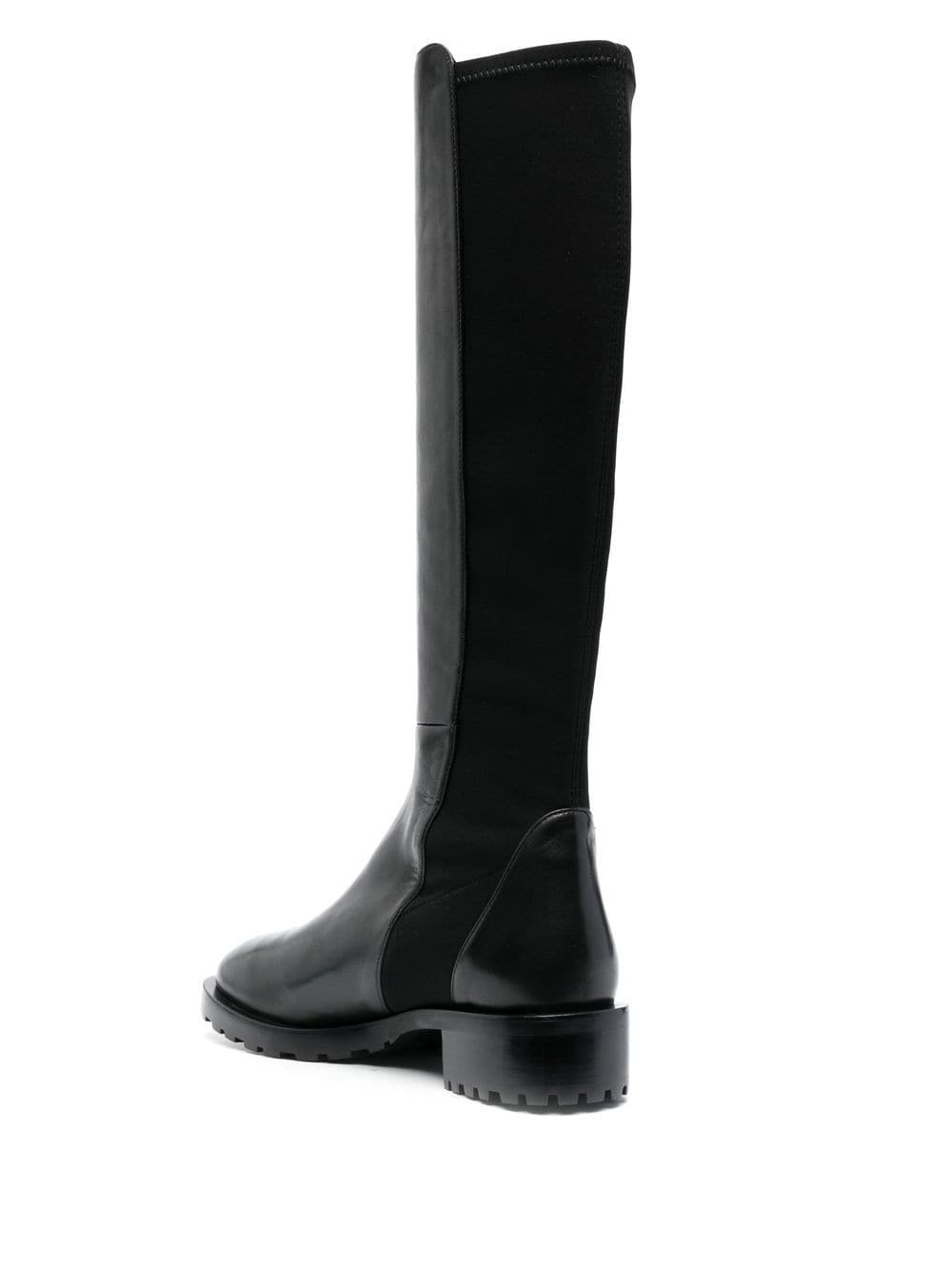 panelled knee-length boots - 3