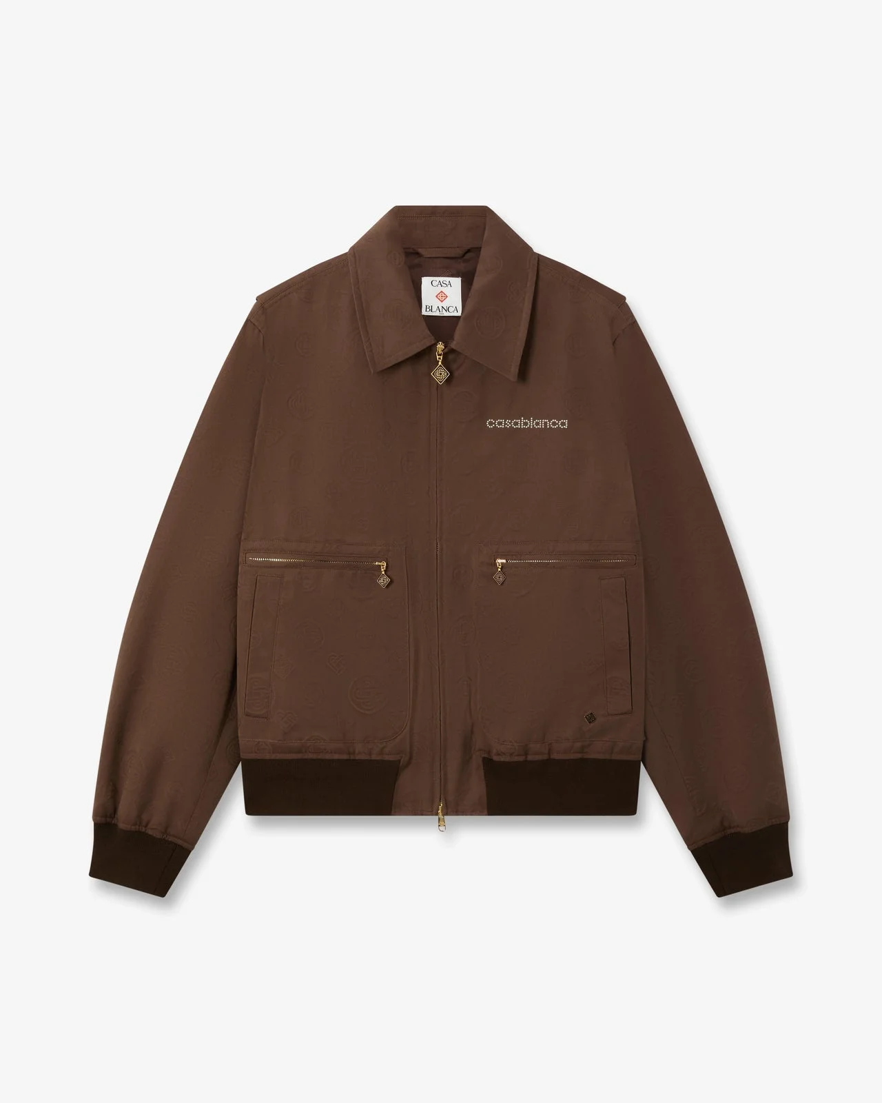 Dark Brown Monogram Cotton Blouson - 1