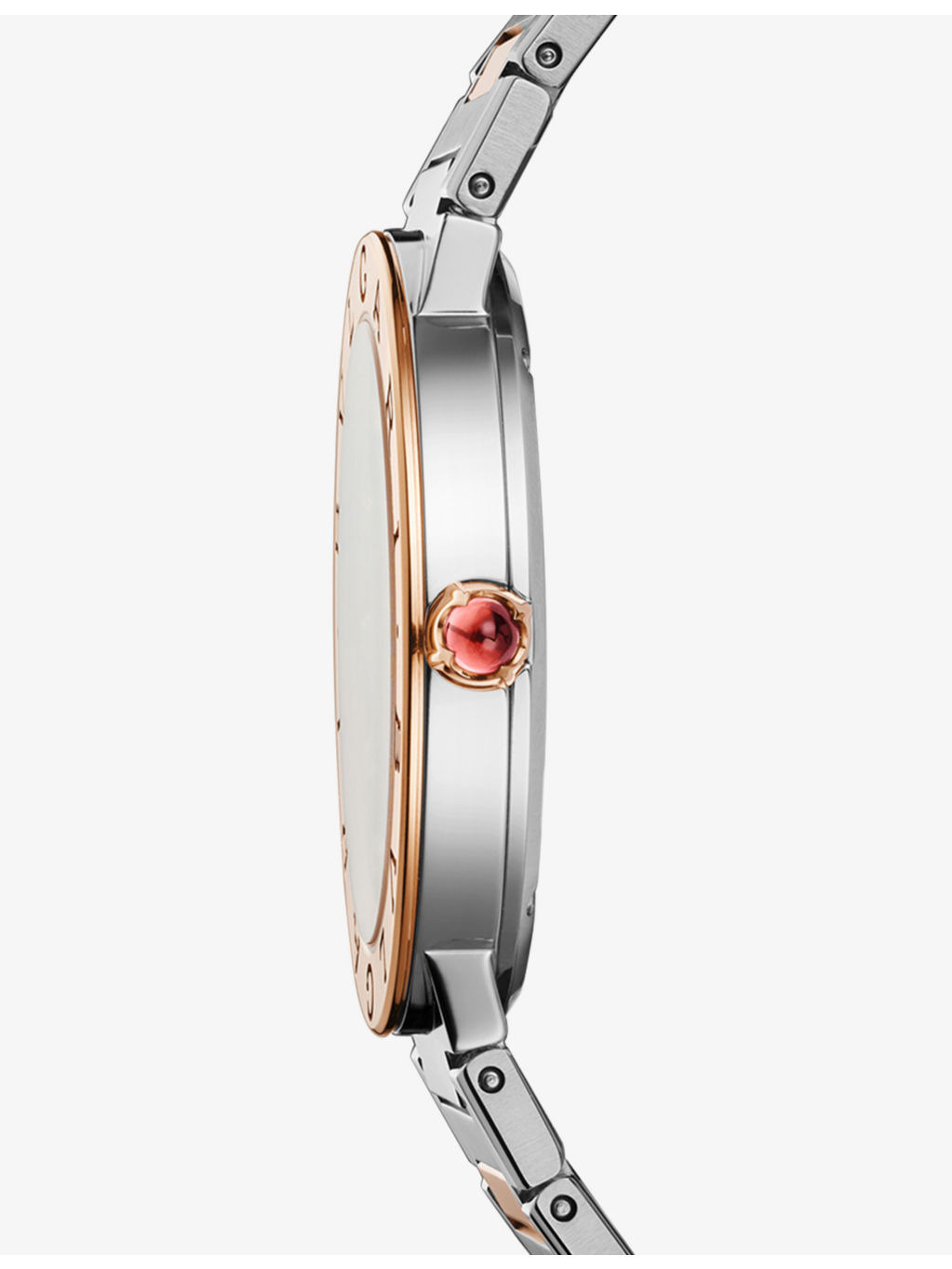 Bulgari Bulgari 18ct rose gold, stainless-steel and brilliant-cut diamond quartz watch - 3