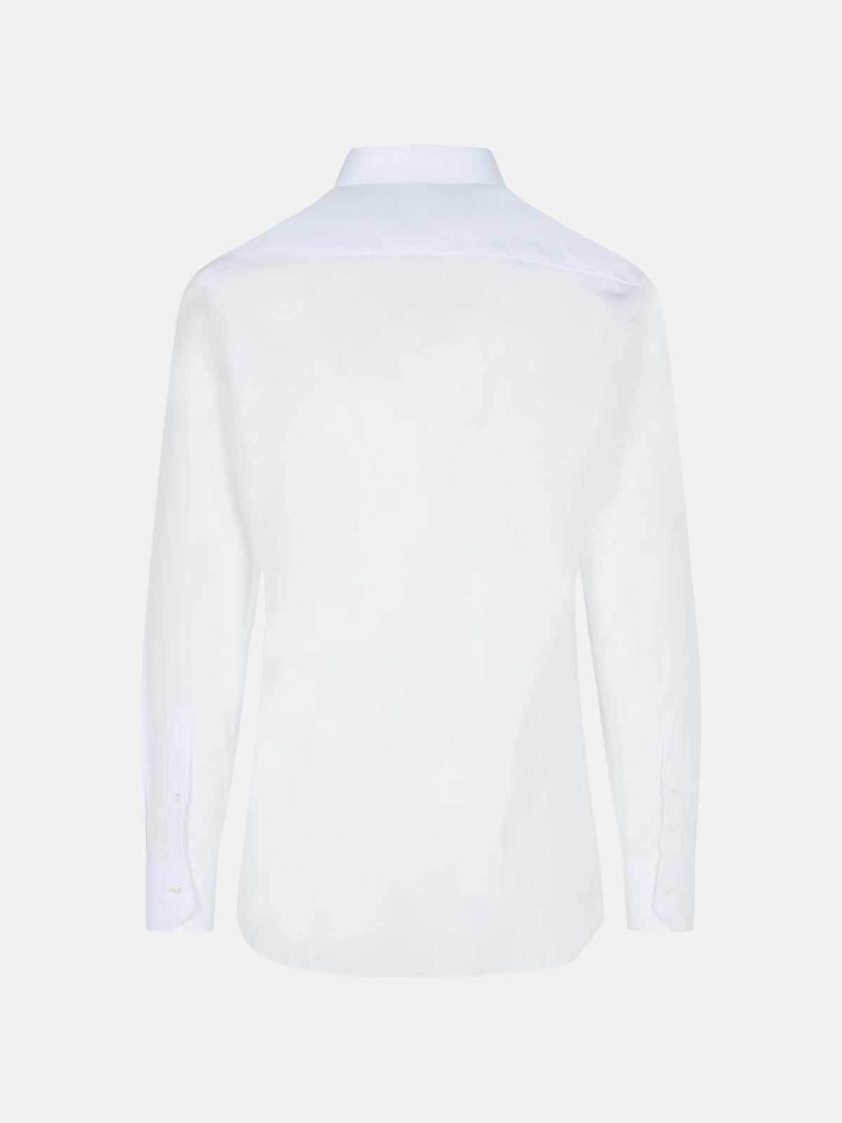 'TROFEO' WHITE COTTON SHIRT - 3