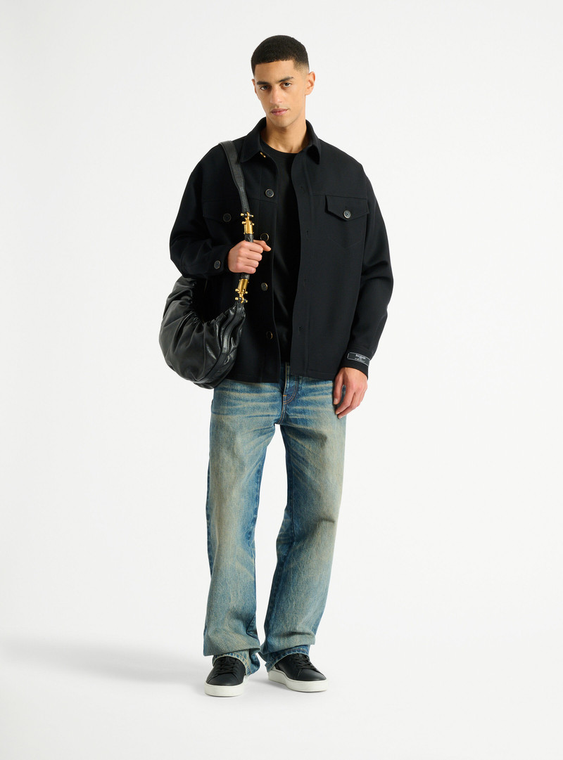 Balmain Wool twill overshirt outlook