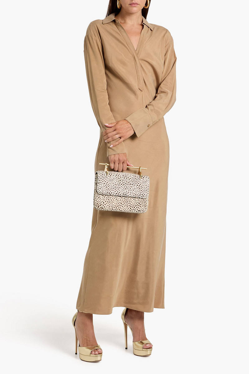 VERONICA BEARD Liberty washed cupro-blend maxi shirt dress outlook