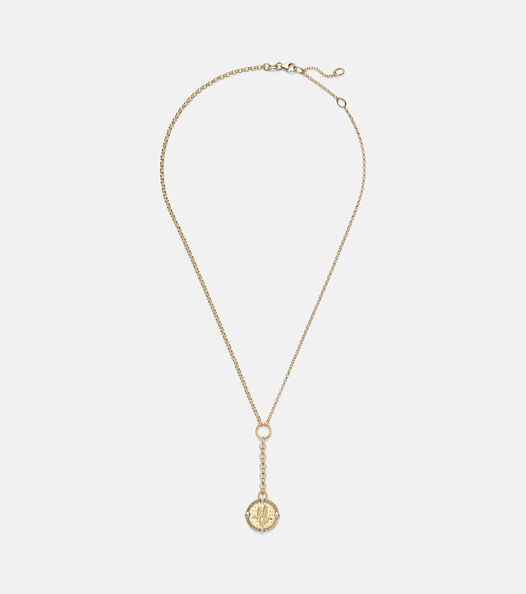 Infinite Gratitude 18kt gold necklace with diamonds - 1