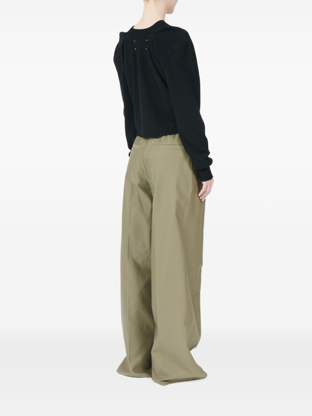 puff-shoulder wool sweater - 3