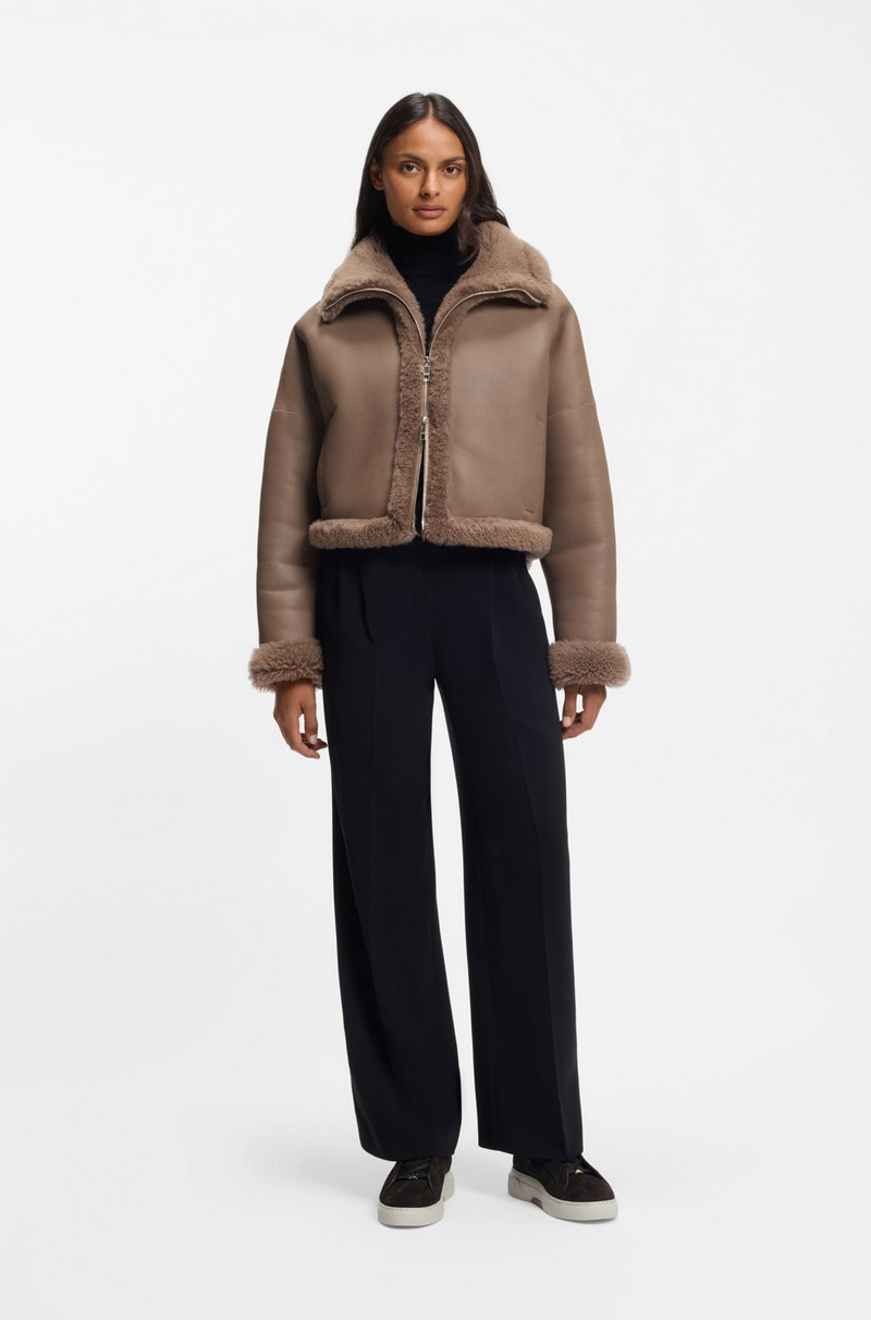 BOSS SUEDE TRAINERS WITH HIDDEN WEDGE outlook