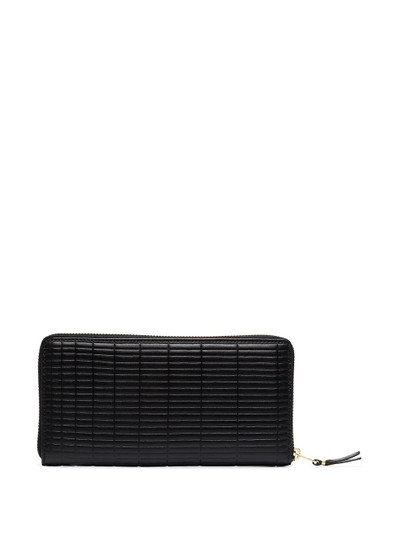 Comme Des Garçons black brick large leather wallet outlook