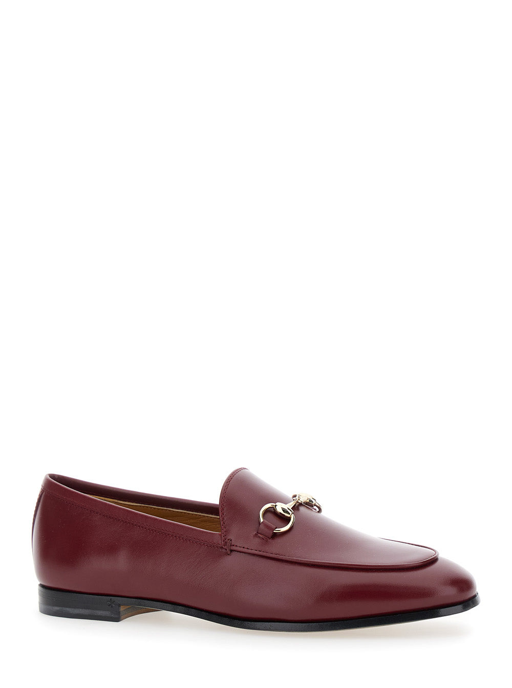 Gucci Women 'Jordan' Bordeaux Loafers With Horsebit Detail In Patent Leather Woman - 2