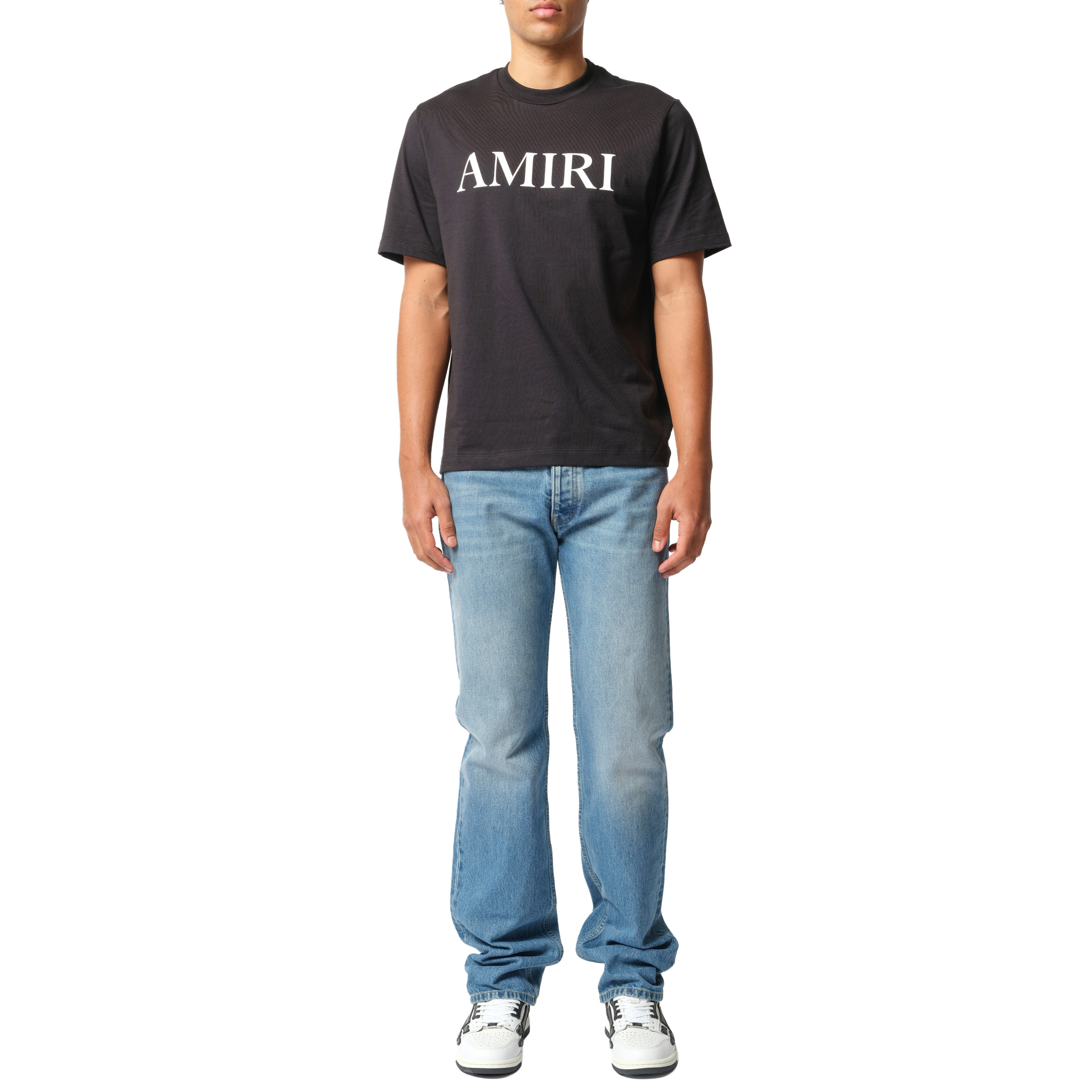 Amiri Core Logo T-Shirt in Black/White - 4