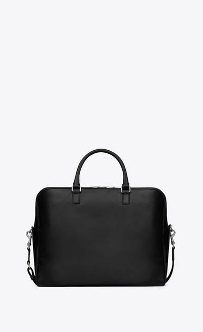 SAINT LAURENT sl 24h weekender bag in smooth leather and cotton outlook