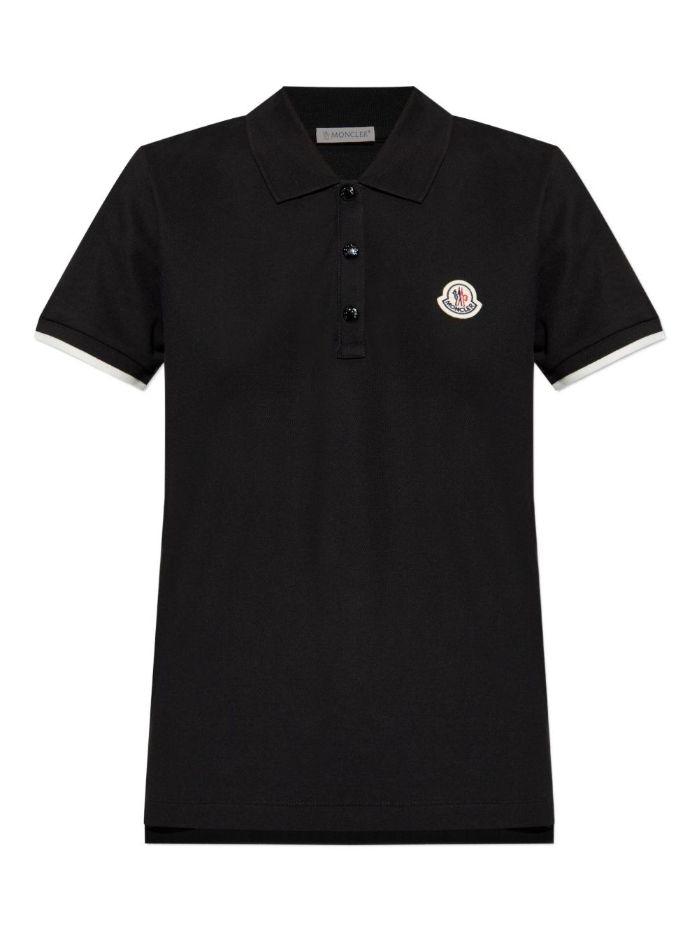 embroidered logo polo shirt - 1