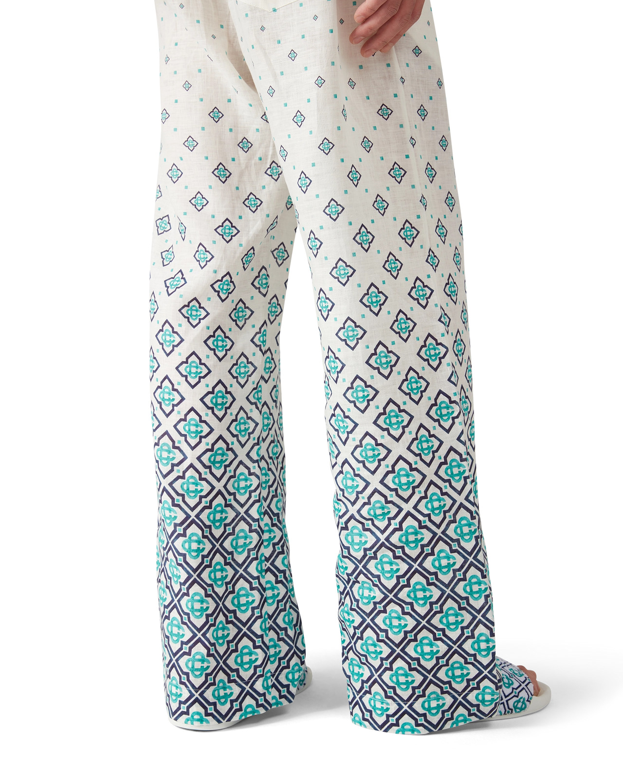 Gradient Monogram Linen Trousers | Casablanca Paris - 4