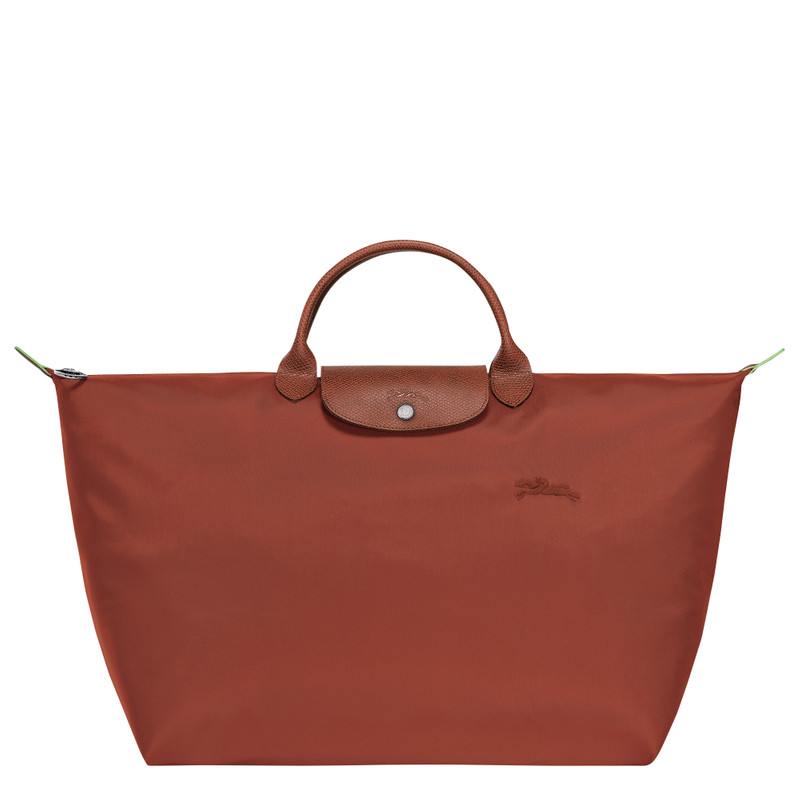 Le Pliage Green S Travel bag Chestnut - Recycled canvas 1