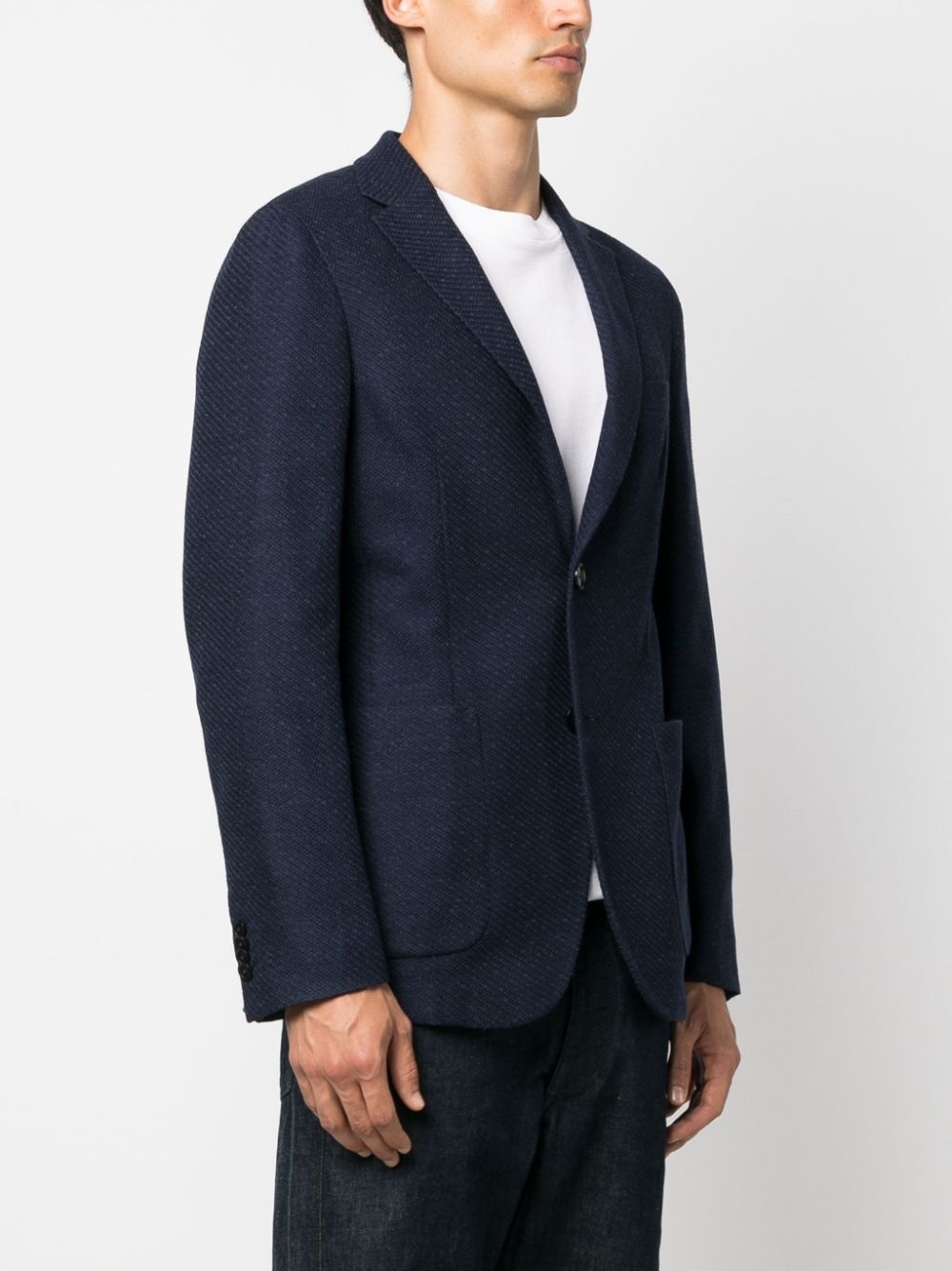 single-breasted wool blazer - 5