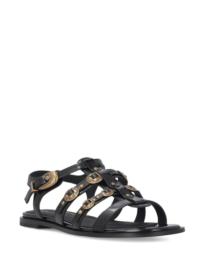 PINKO buckle stud-embellished sandals outlook