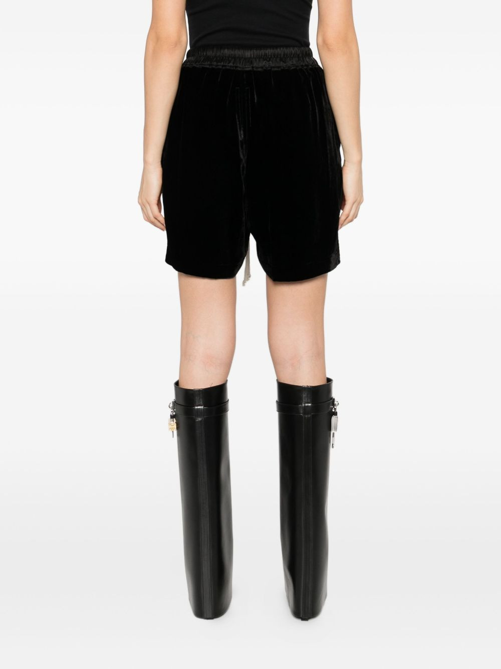 drawstring straight-hem shorts - 4