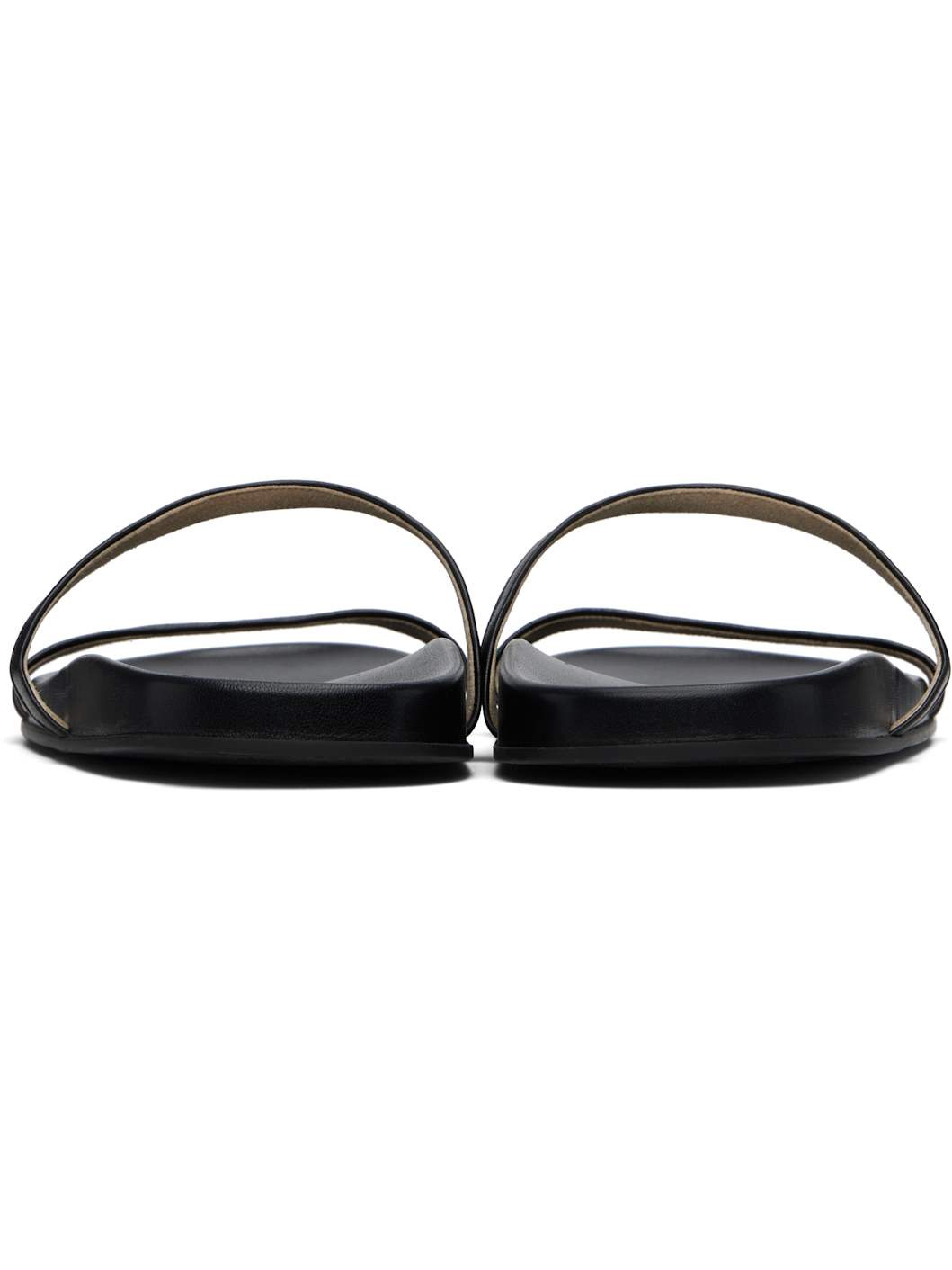 Black Hugh Thin Strap Sandals - 2
