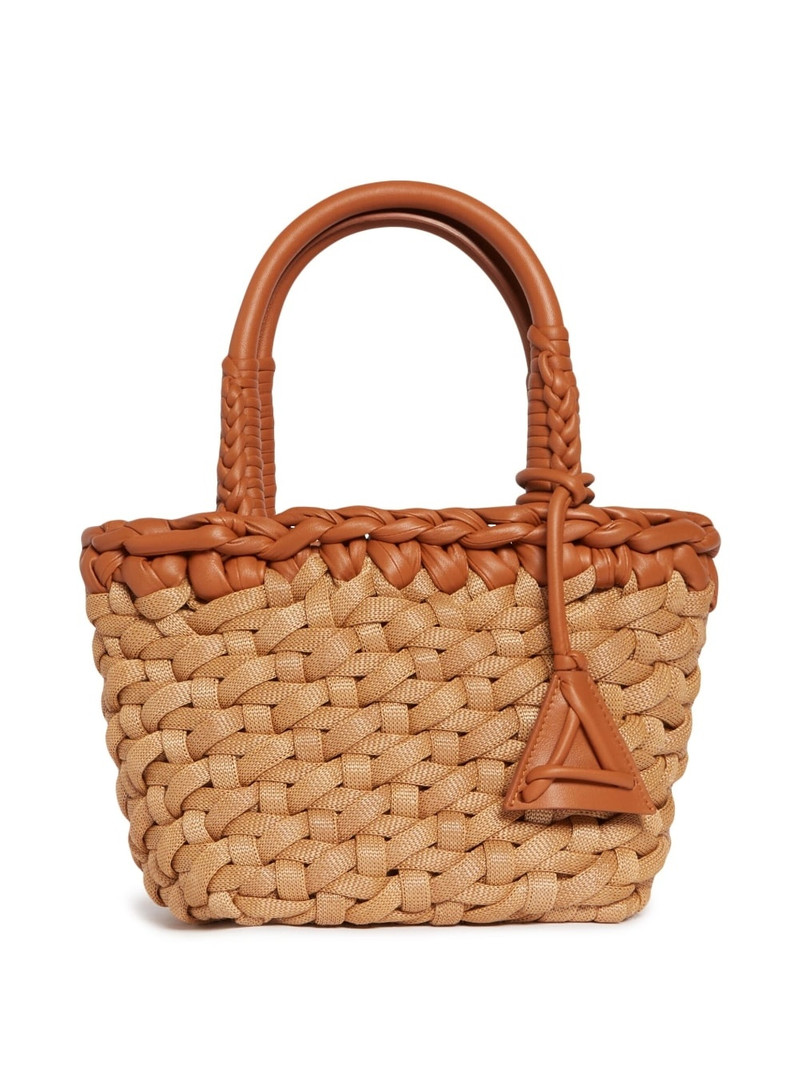 Icon small raffia tote bag 1