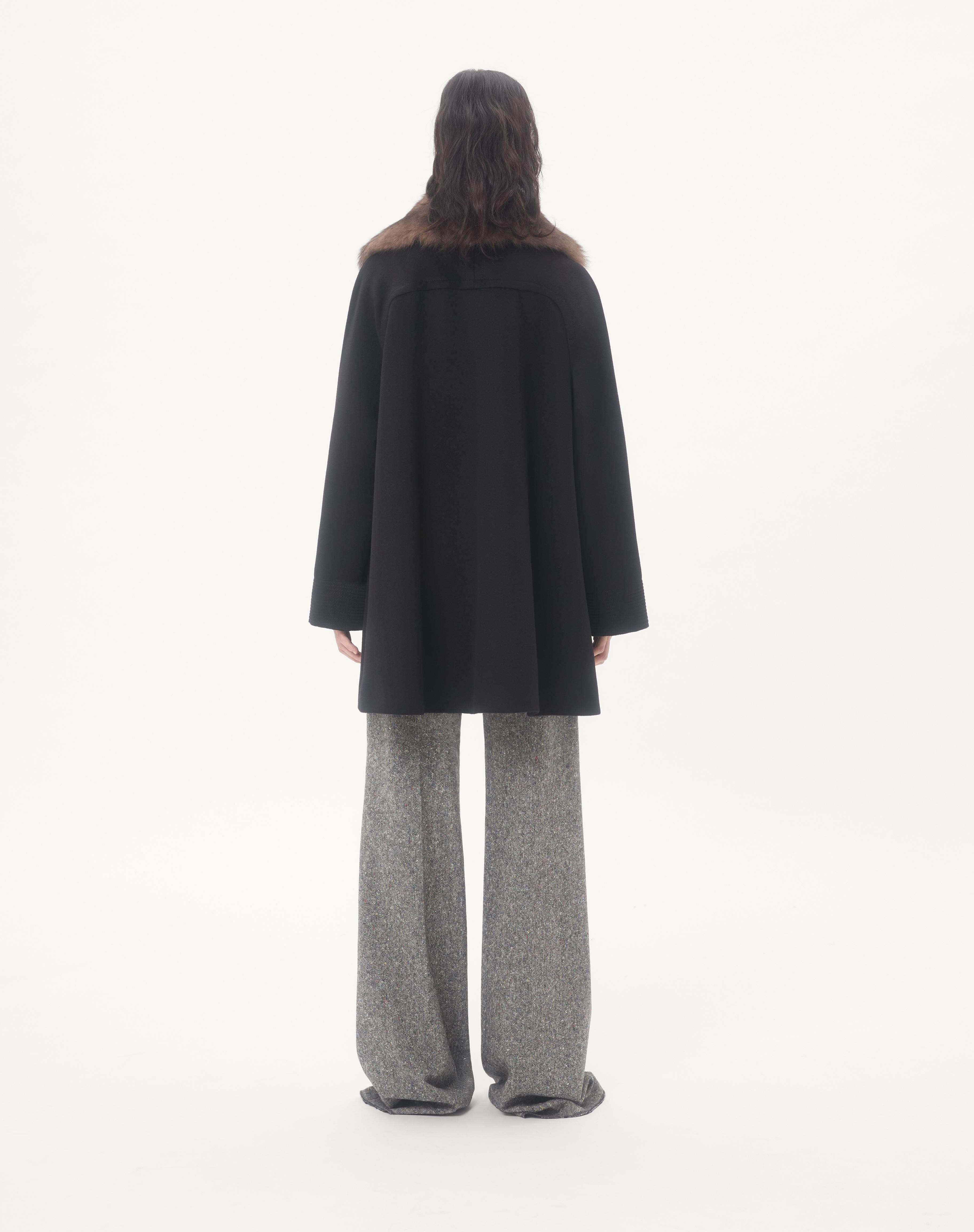 WOOL DRAP COAT - 6