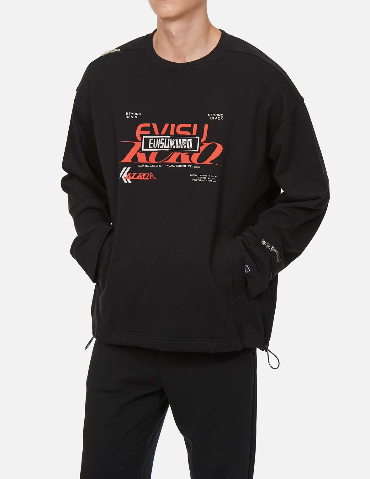 Eclipse Seagull Print Oversize Sweatshirt - 3