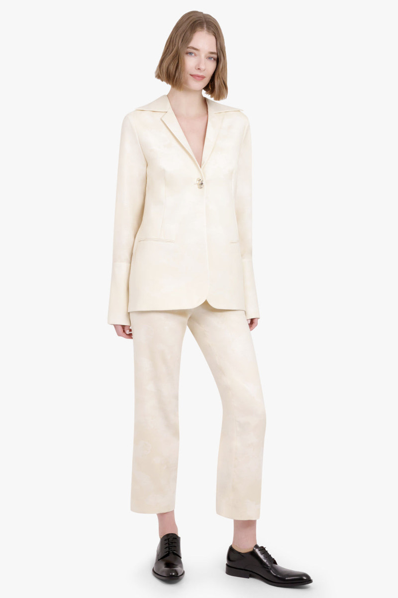 CHEVAL JACQUARD CROPPED PANT | CREAM 5