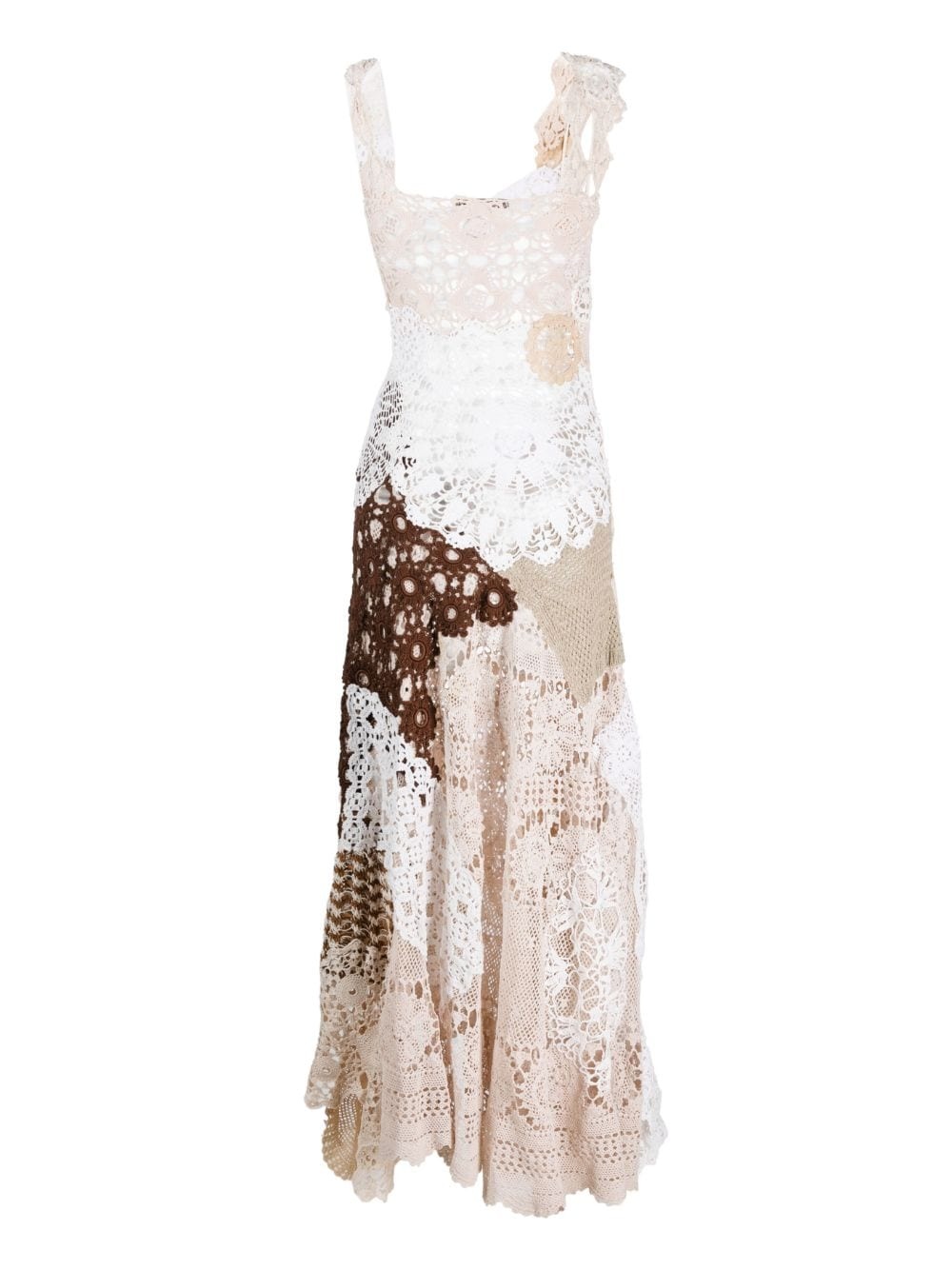 crochet midi dress - 2