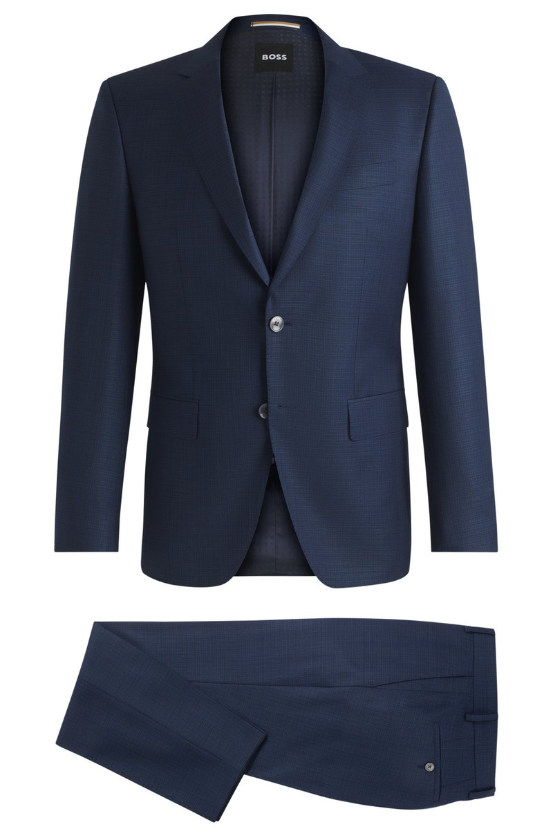 SLIM-FIT SUIT IN PATTERNED WOOL 8