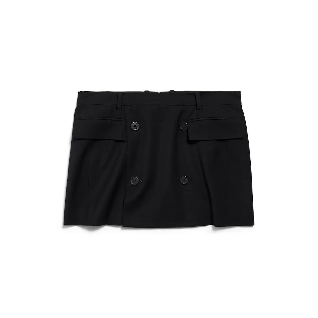 Women's Tailored Mini Skirt in Black - 1