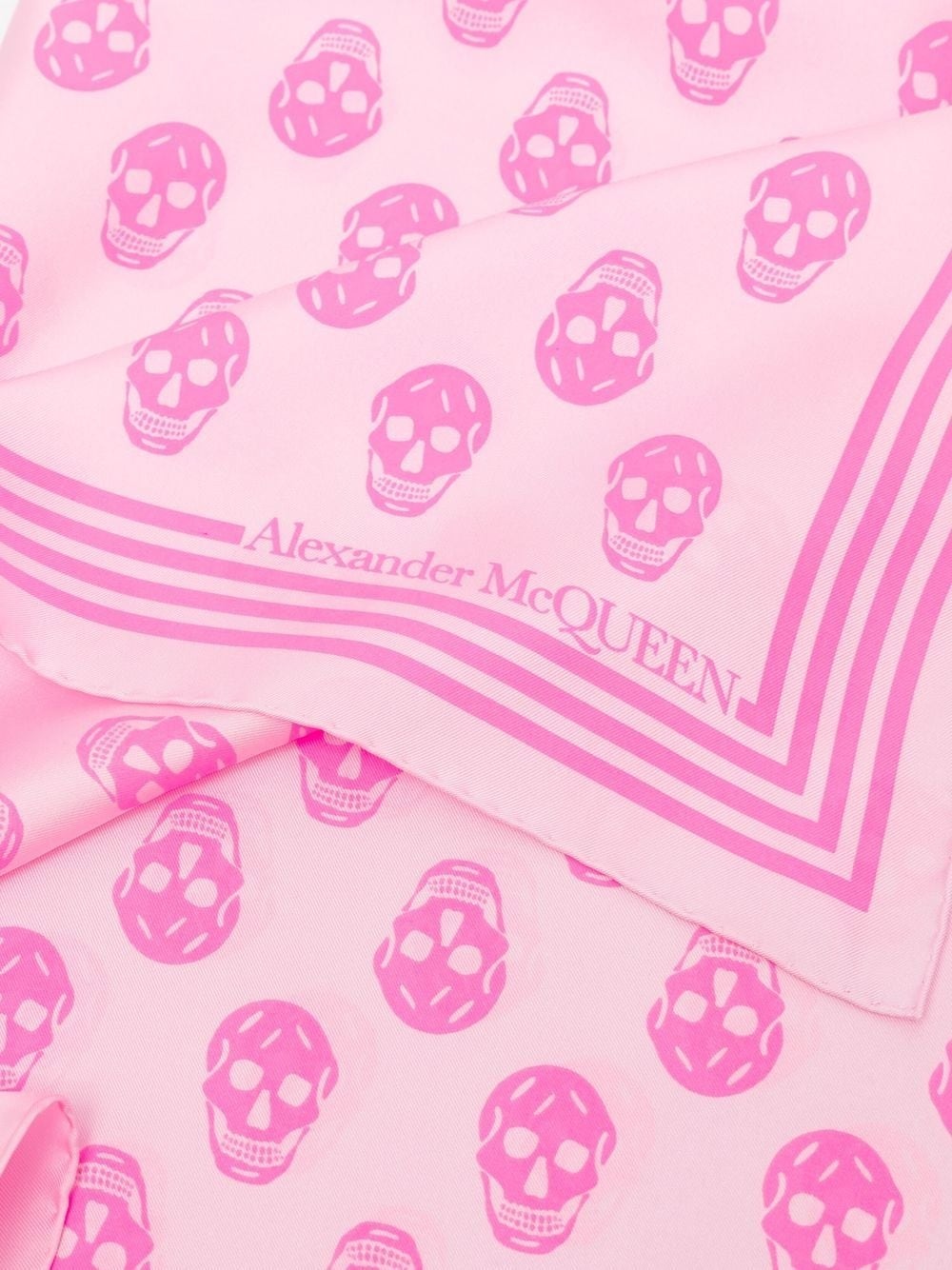 skull-print silk scarf - 4