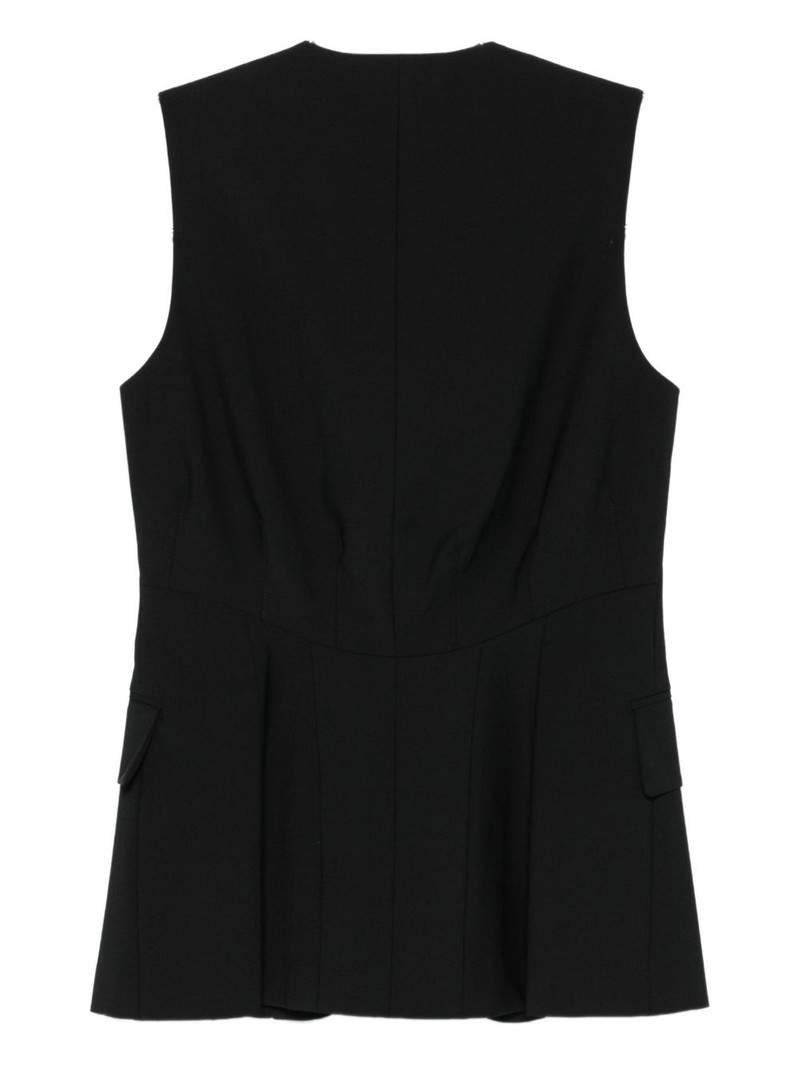 Tibi V-neck waistcoat outlook