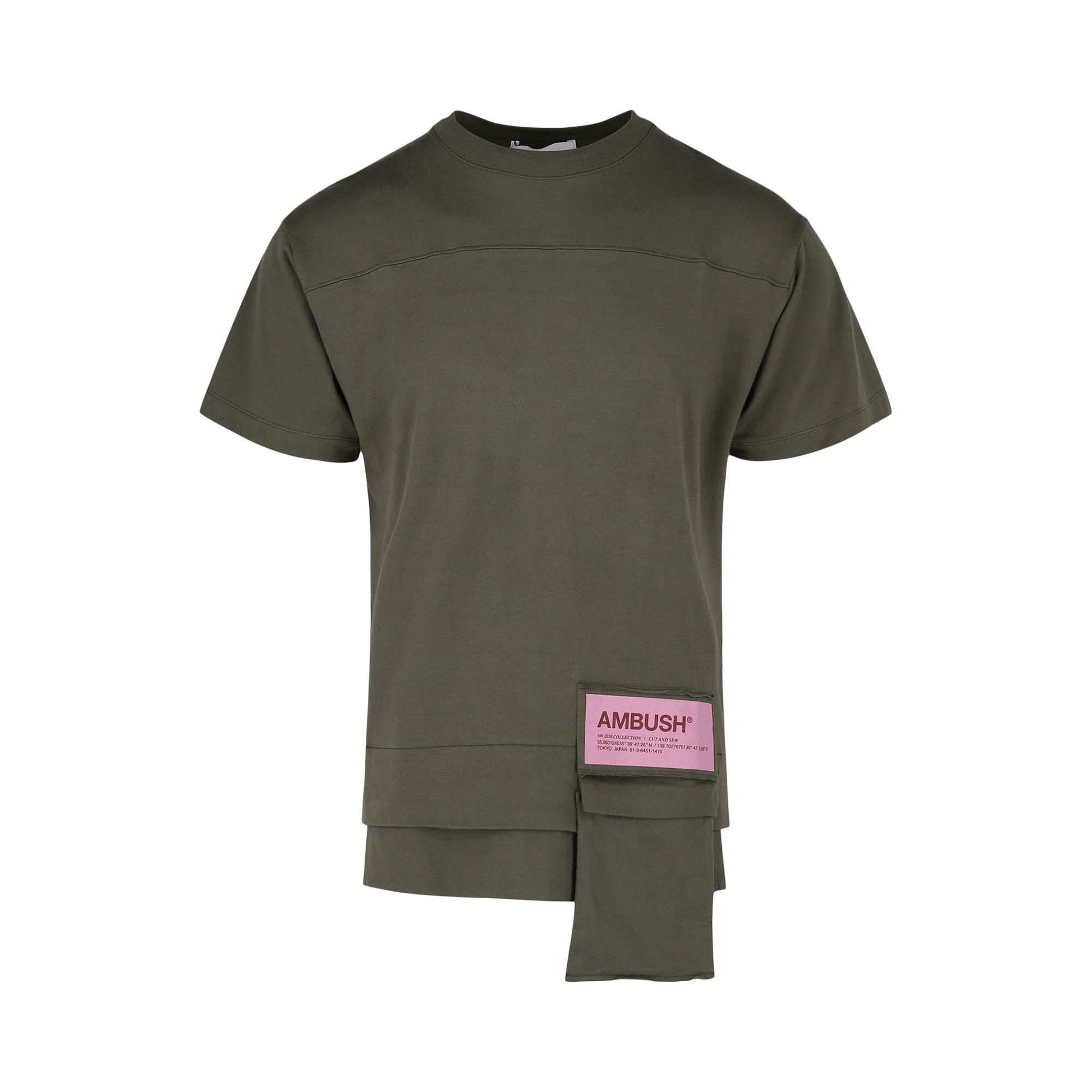 Ambush New Waist Pocket T-Shirt 'Green' - 1