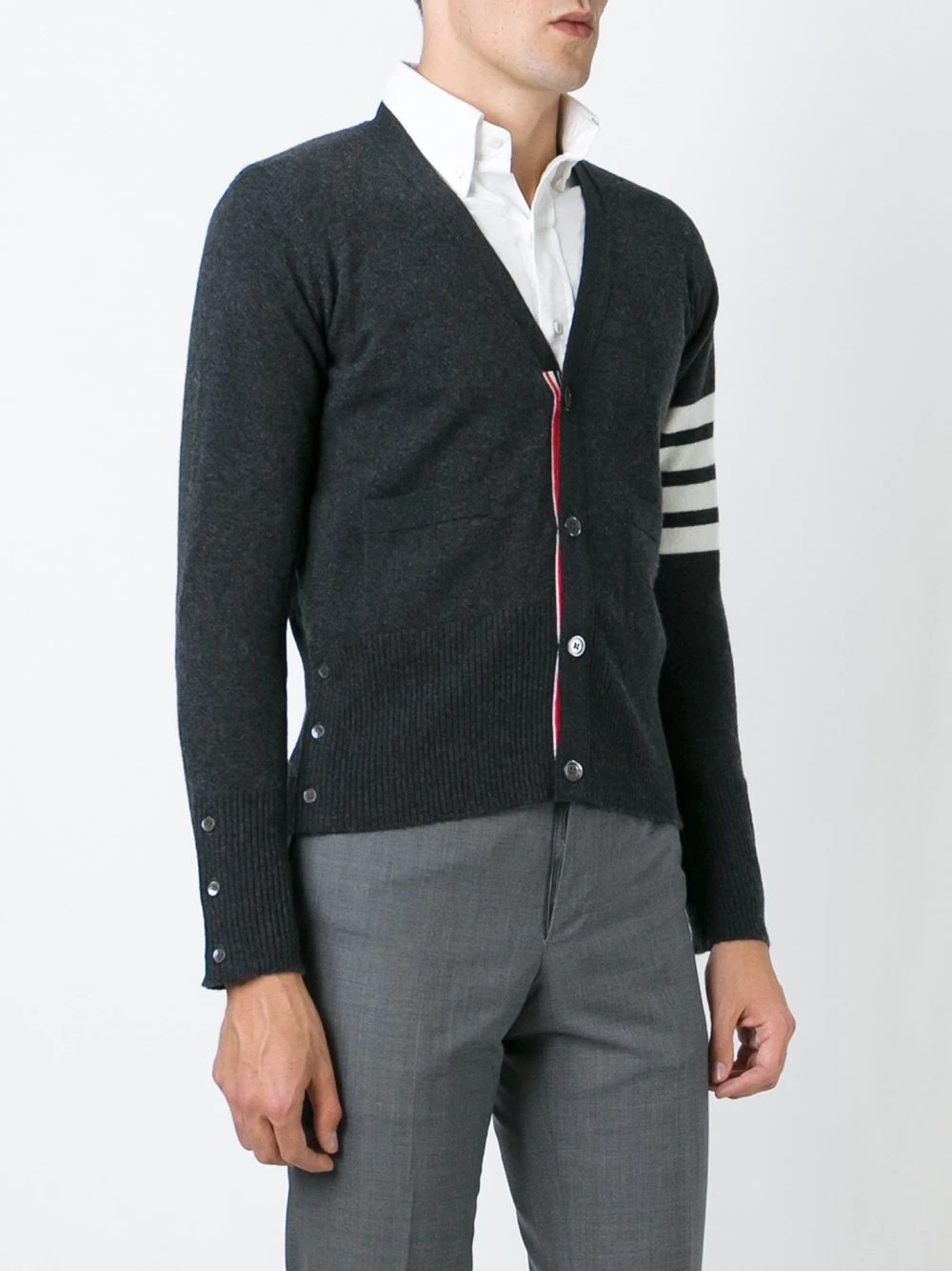 4-Bar Cashmere Cardigan - 4