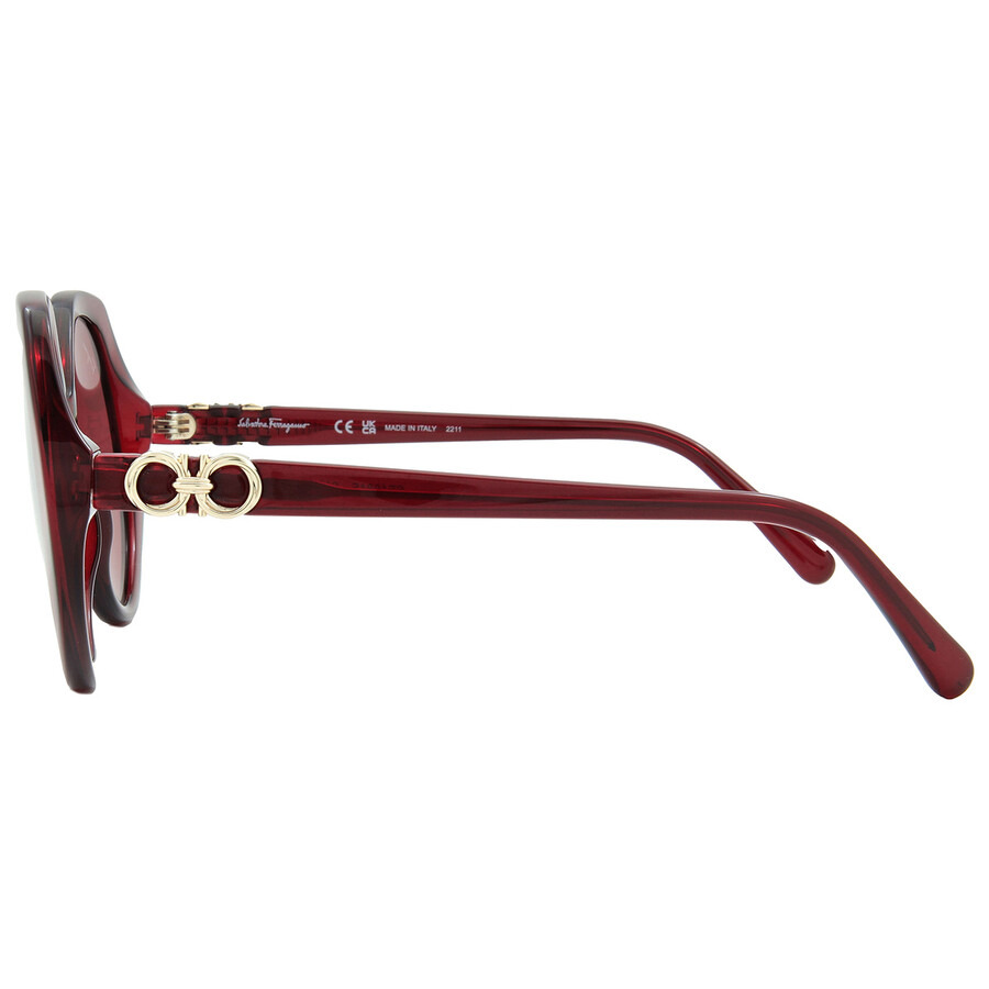 Ferragamo Red Geometric Ladies Sunglasses SF1084S 612 58 - 3