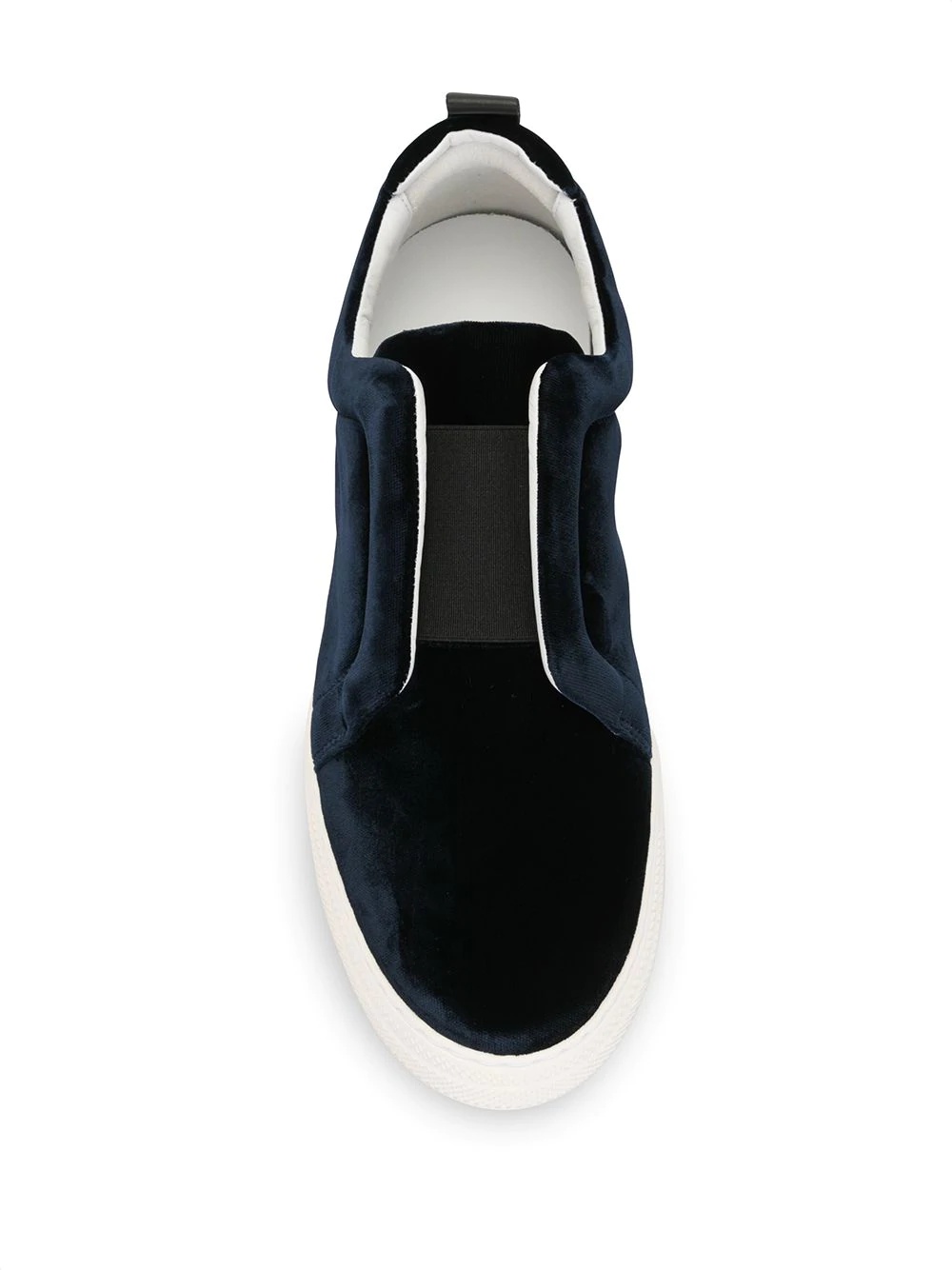 Slider velvet sneakers - 4