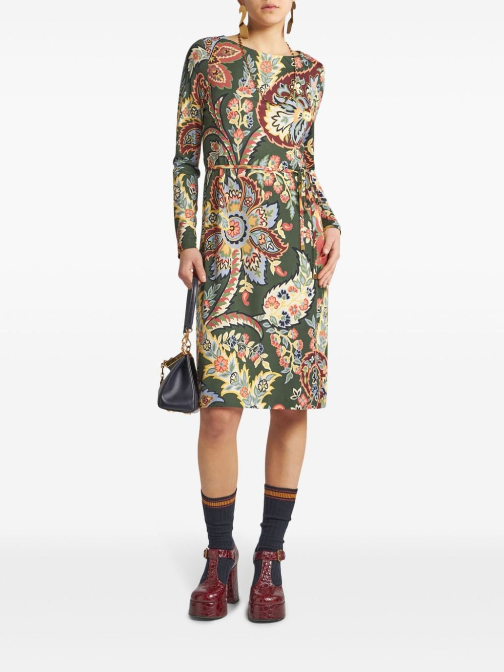 Etro Women Printed Midi Dress - 5