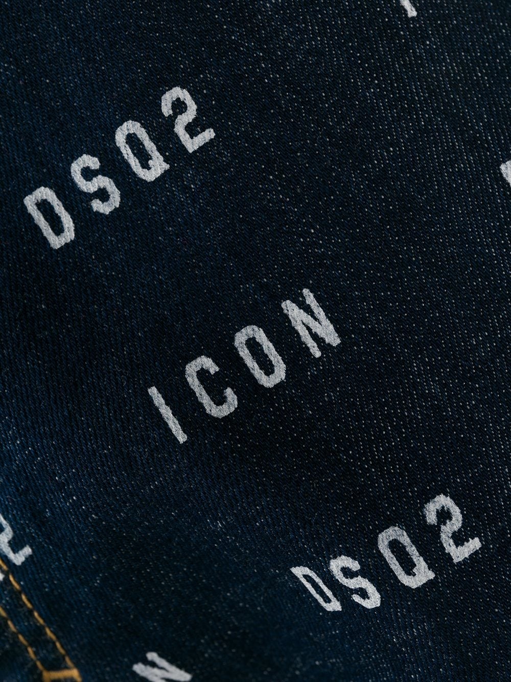 Icon printed straight-leg jeans - 7